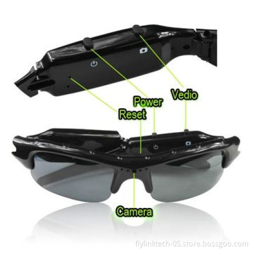 Spy Camera Sunglasses, USB 2.0 (High Speed), Built-in 300mAh Li-ion Battery, Records Videos